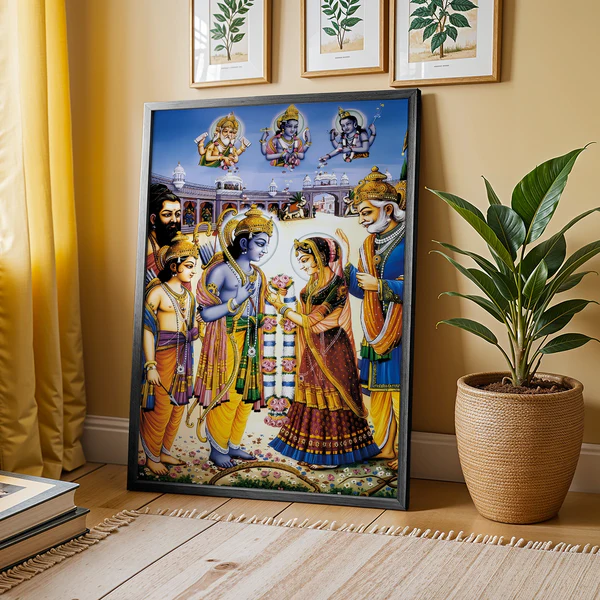Ram Sita Kalyanam Painting – 14 x 21 Inches